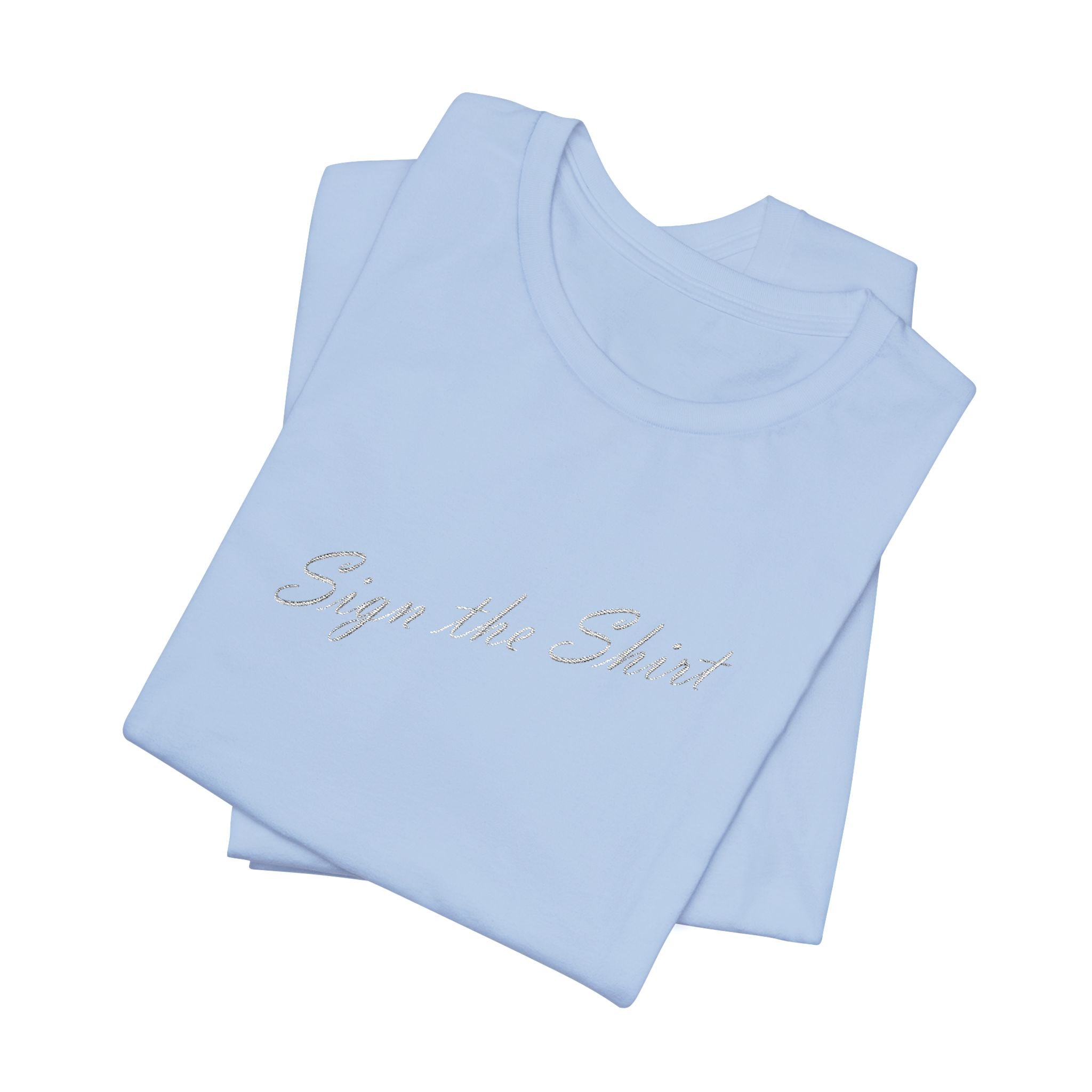 Signature Embroidered T-Shirt (Colored Variant)