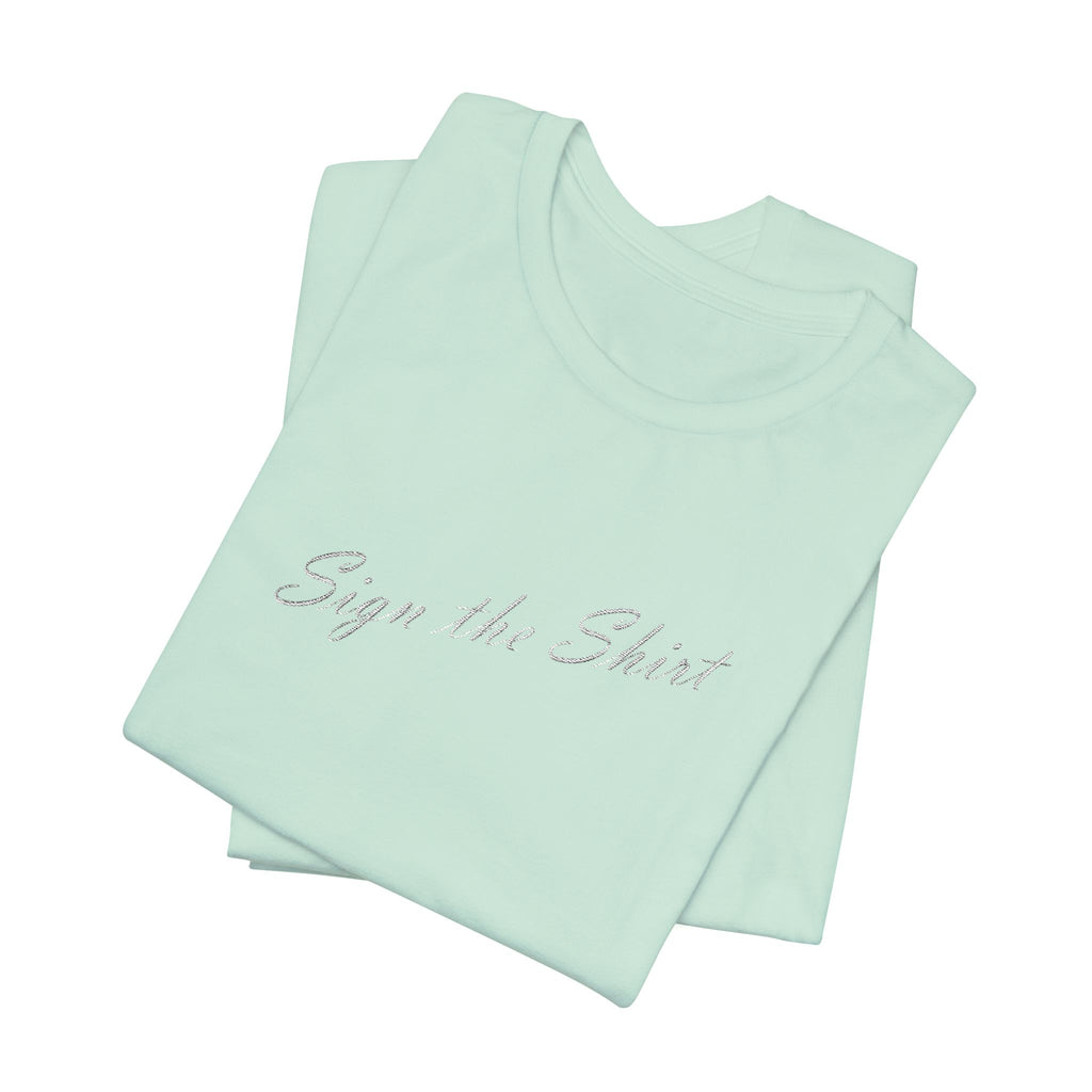Signature Embroidered T-Shirt (Colored Variant)
