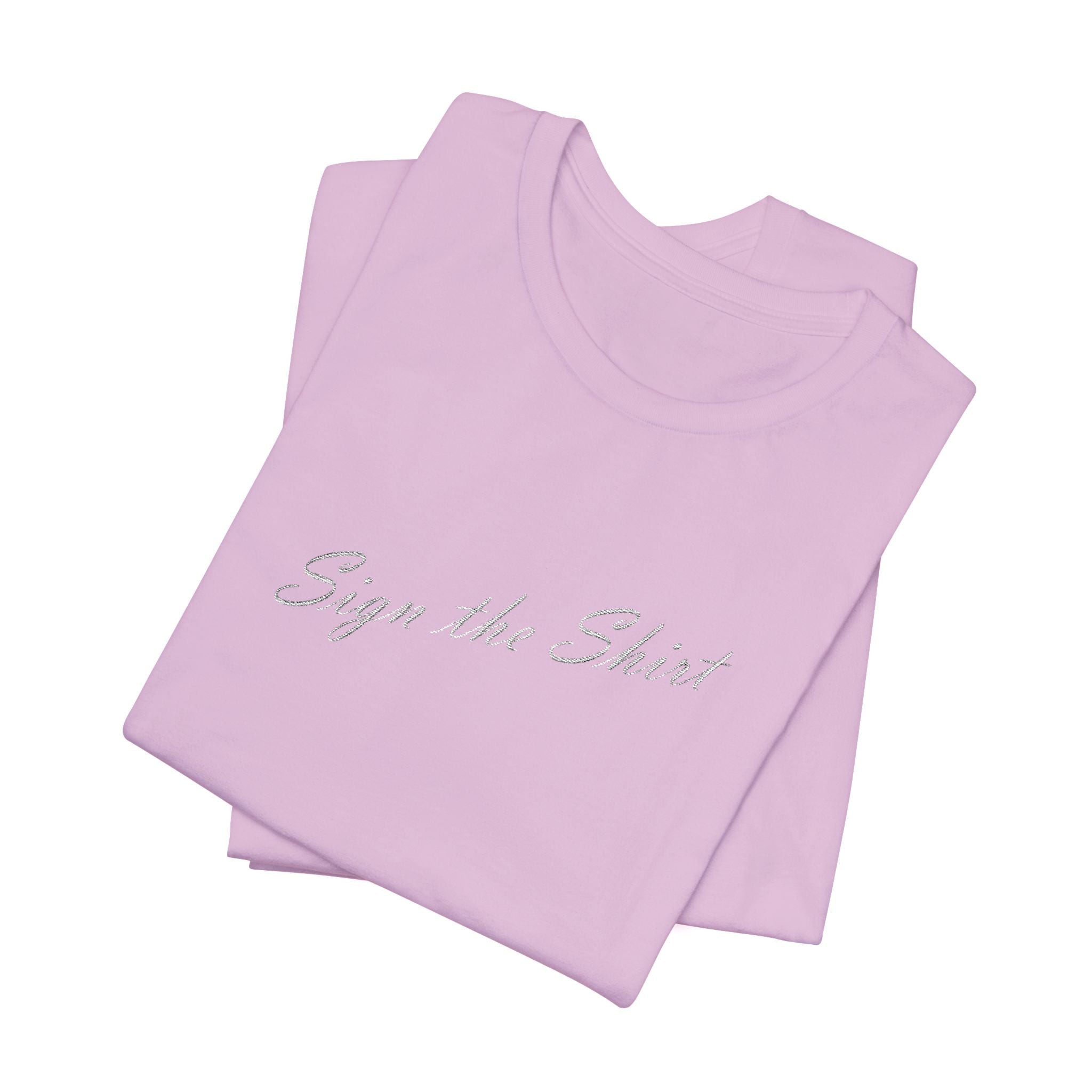 Signature Embroidered T-Shirt (Colored Variant)